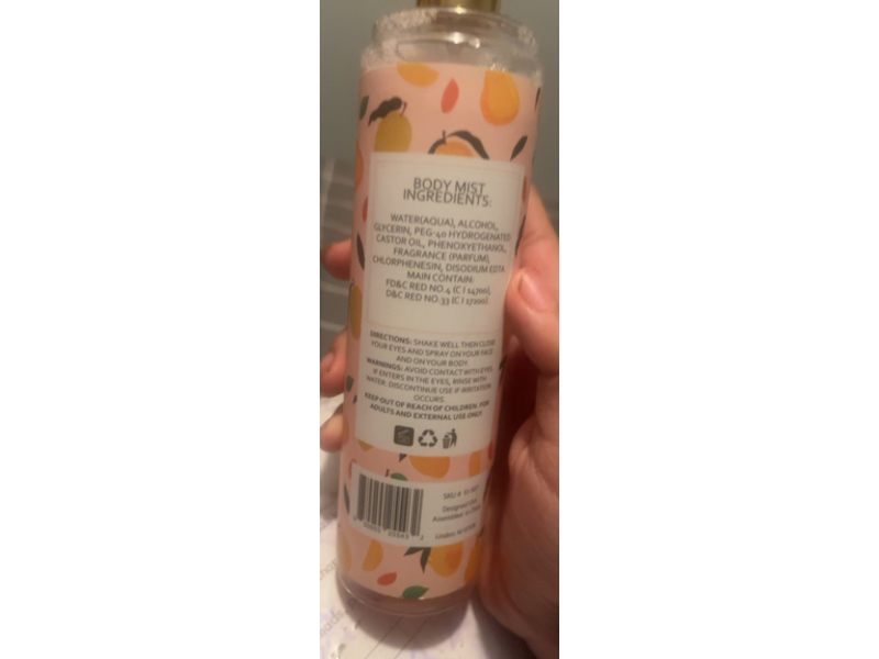 Freida & Joe Body Mist, Mango Pear, 8 oz