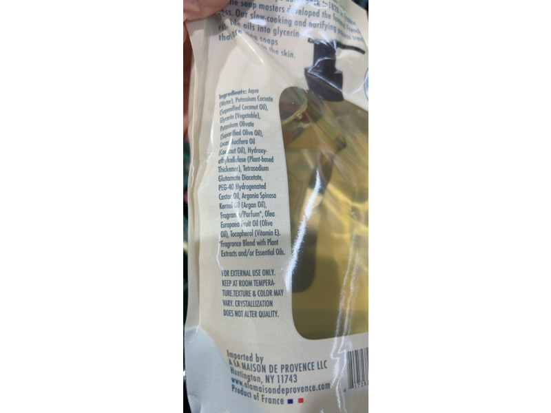 A La Maison Hand & Body Liquid Soap Refill Pouch, Fresh Sea Salt, 33.8 oz