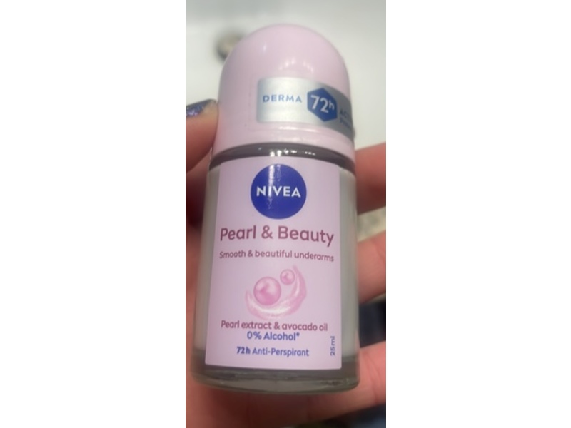 Nivea Pearl Beauty Antiperspirant, Preal Extract & Avocado Oil, 25 mL