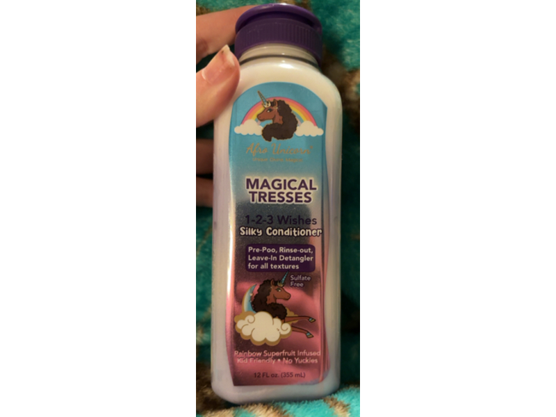 Afro Unicorn Magical Tresses 1-2-3 Wishes Silky Conditioner, 12 fl oz/355 mL