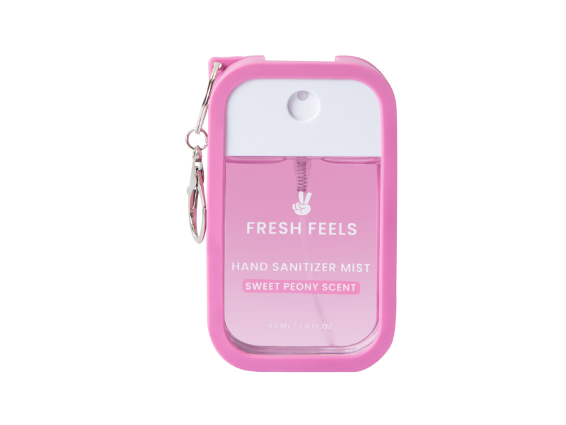 Fresh Feels Hand Sanitizer Mist, Sweet Peony Scent, 1.4 fl oz/40 mL