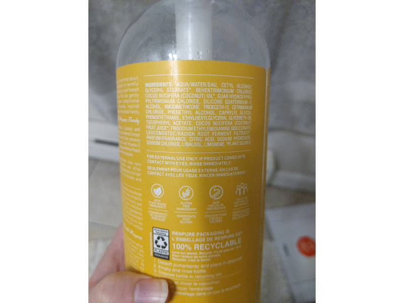 Renpure Hydrate + Replenish Leave-In Conditioner, 24 fl oz/710 mL