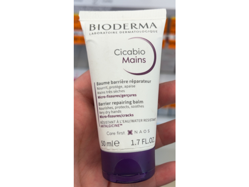 Bioderma Cicabio Mains Barrier Repairing Balm, 1.7 fl oz/50 mL