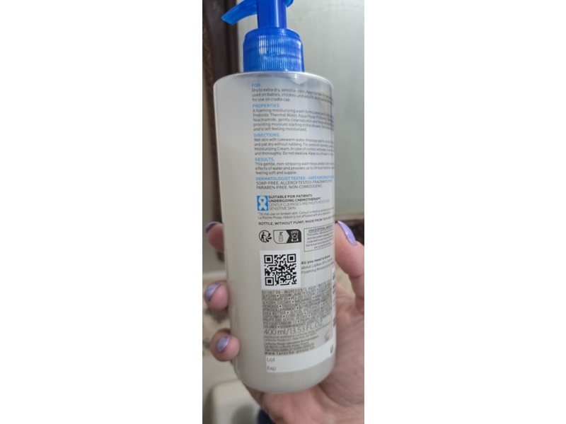 La Roche-Posay Gentle Foaming Moisturizing Wash, 13.52 fl oz (400 mL)