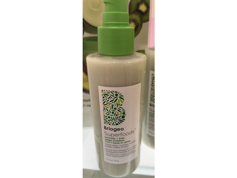 Briogeo Superfoods Moisture 3-in-1 Leave In Conditioner Spray, Avocado & Kiwi Mega, 5.75 fl oz/170 mL