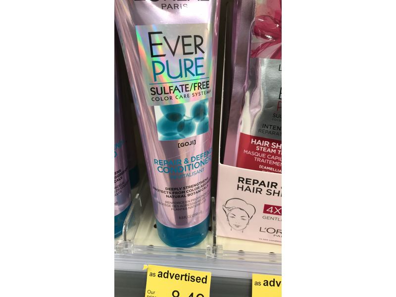 L'Oreal Paris Hair Care Expertise Everpure Repair and Defend Conditioner, 8