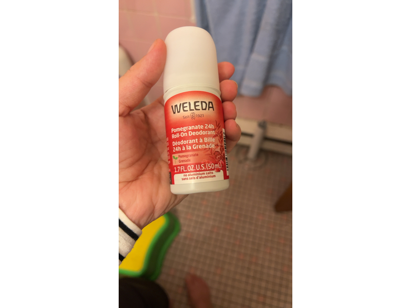 Weleda 24 Hour Roll-On Deodorant, Pomegranate, 1.7 fl oz