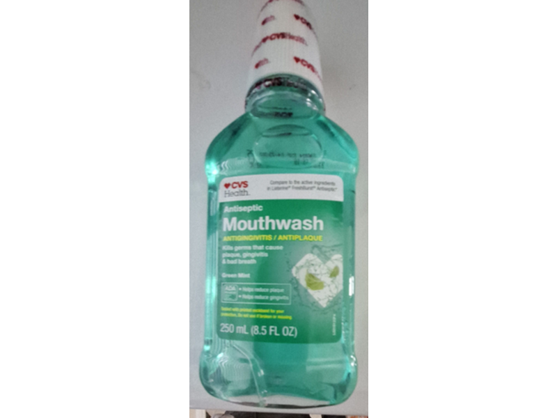 Cvs Health Antiseptic Mouthwash, Green Mint, 8.5 fl oz/250 mL