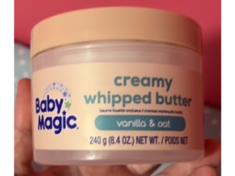 Baby Magic Creamy Whipped Butter, Vanilla & Oat, 8.4 oz/240 g