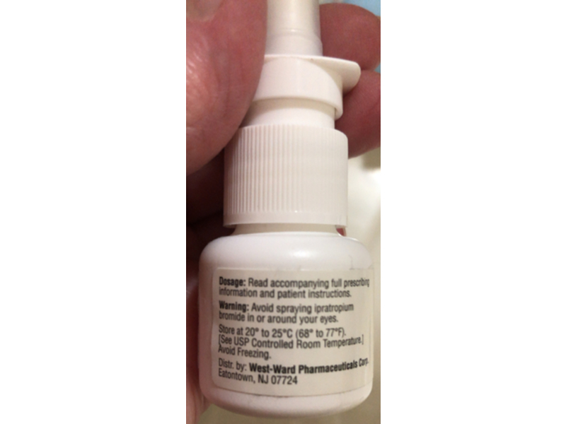 West Ward Ipratropium Bromide Nasal Solution/Spray 0.06%, 15 mL