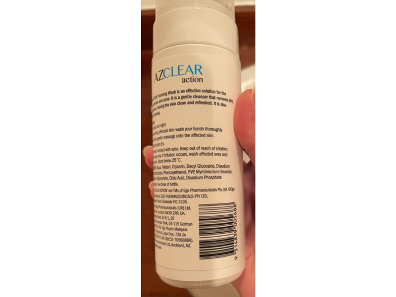 Ego Azclear Action Foaming Wash, 150 mL