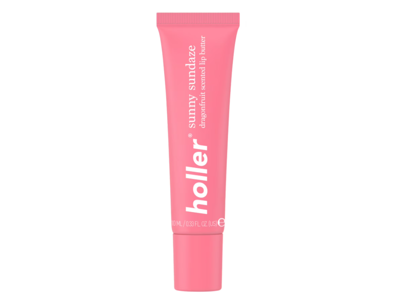 Holler Sunny Sun daze Lip Butter, Hot Tropic, Dragon fruit, 0.33 fl oz/10 mL