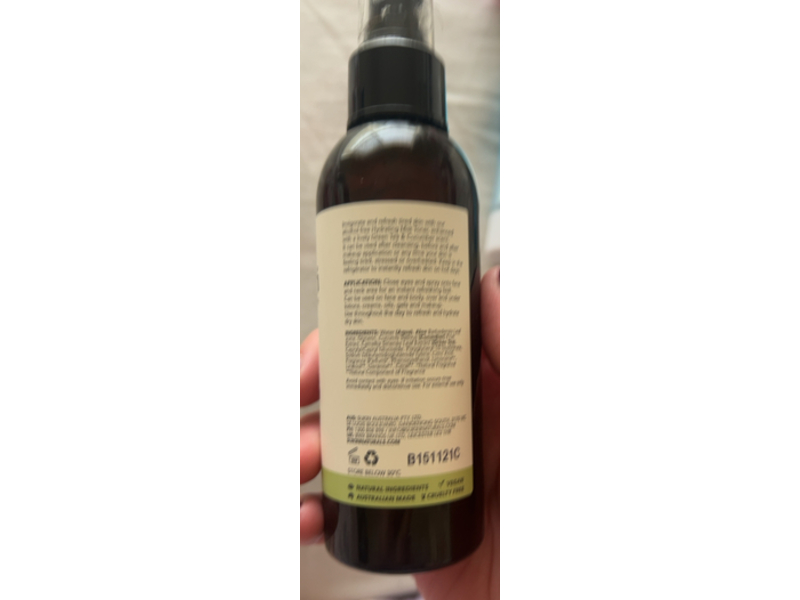 Sukin Hydrating Mist Toner, Green Tea, 4.23 fl oz/125 mL