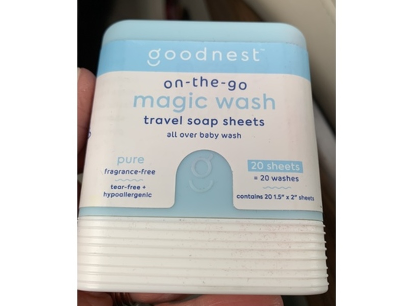 Goodnest Travel Soap Sheets, Magic Wash, 20 Count