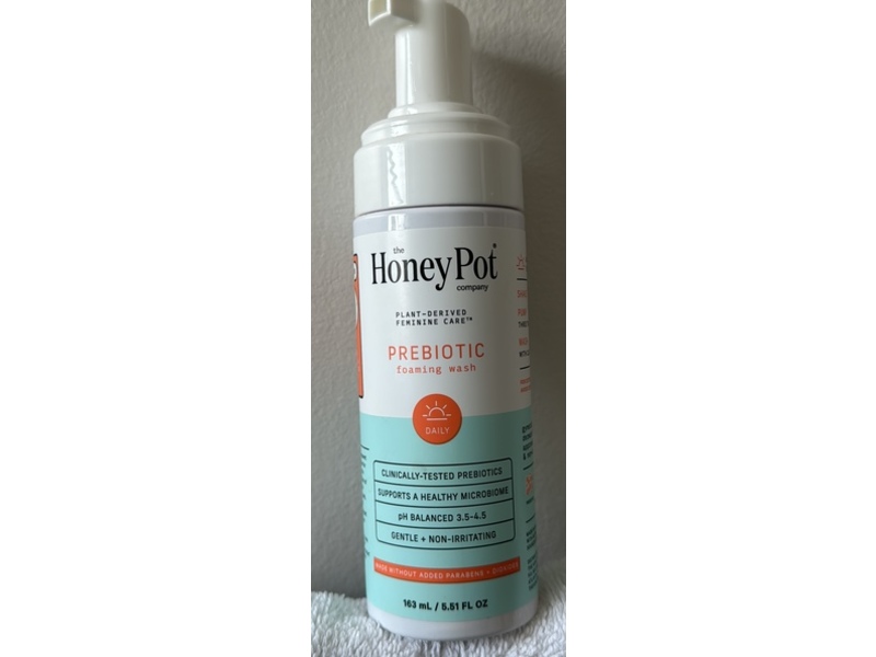 The Honey Pot Company Prebiotic Foaming Wash, 5.51 fl oz/163 mL