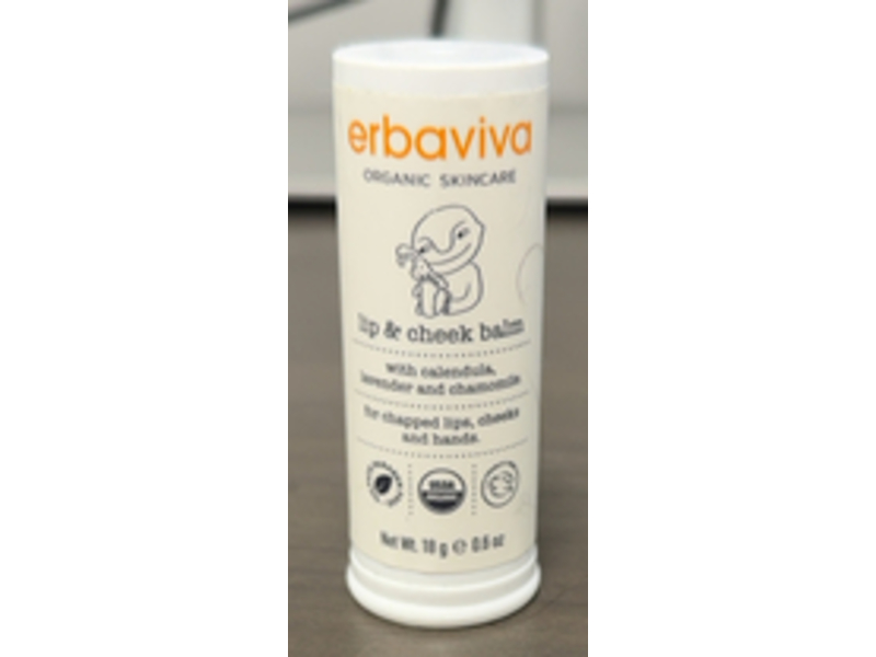 Erbaviva Lip & Cheek Balm, Calendula, Lavender & Chamomile, 0.6 oz/18 g