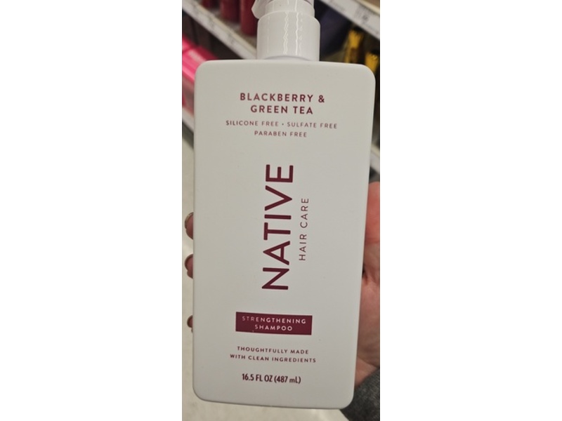 Native Hair Care Strengthening Shampoo, Blackberry & Green Tea, 16.5 fl oz/487 mL