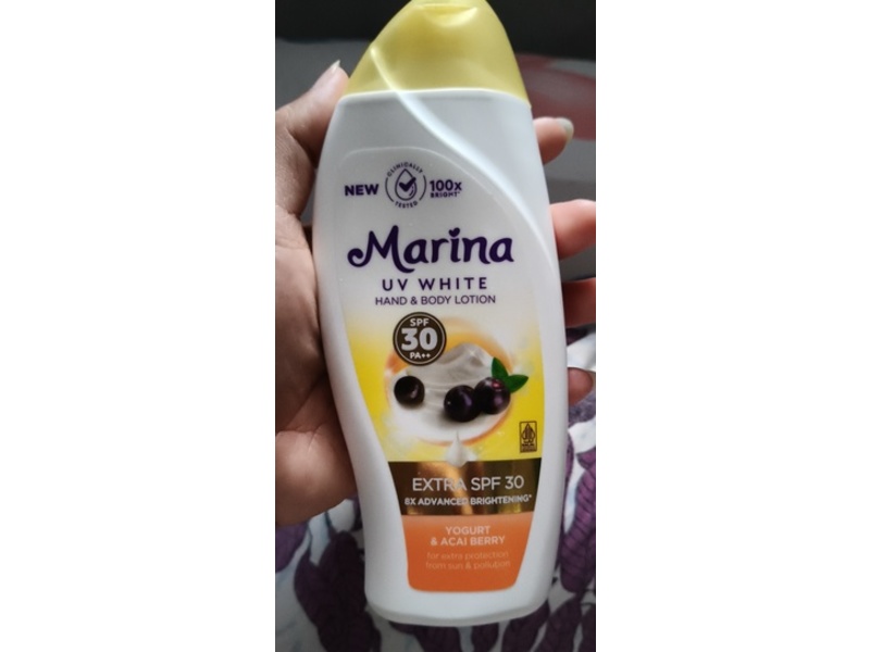 Marina UVWhite Hand & Body Lotion, SPF 30 PA++, 185 mL