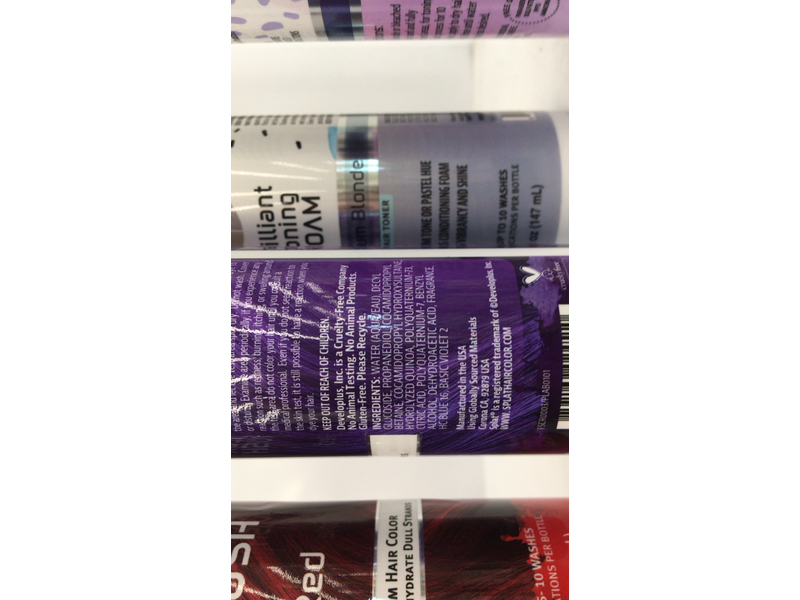 Splat Color Crush - Bold Hair Foam Hair Color (Purple) 5 fl oz (147 mL)