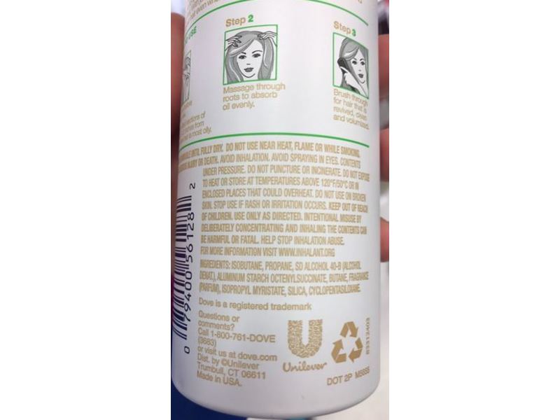 Dove Refresh + Care Detox and Purify Dry Shampoo, 5 oz