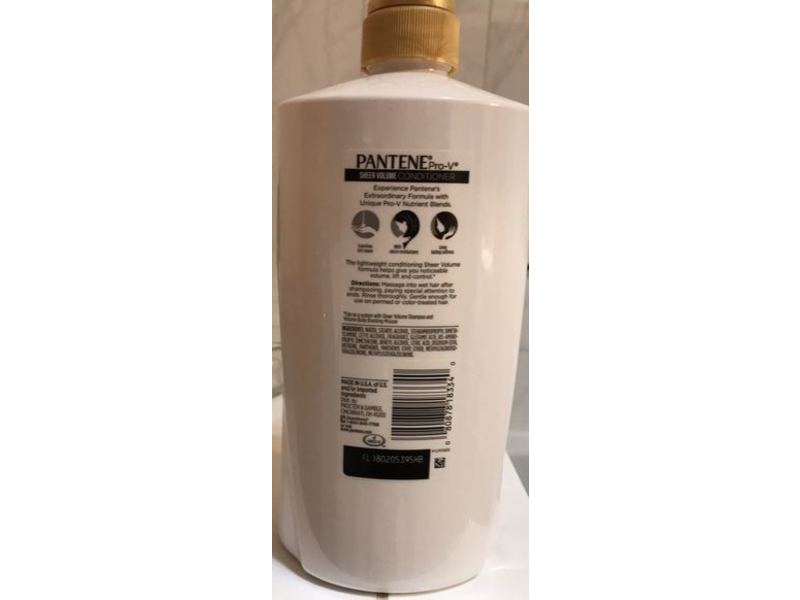 Pantene Pro-V Sheer Volume Conditioner, 28.9 fl oz/855 mL