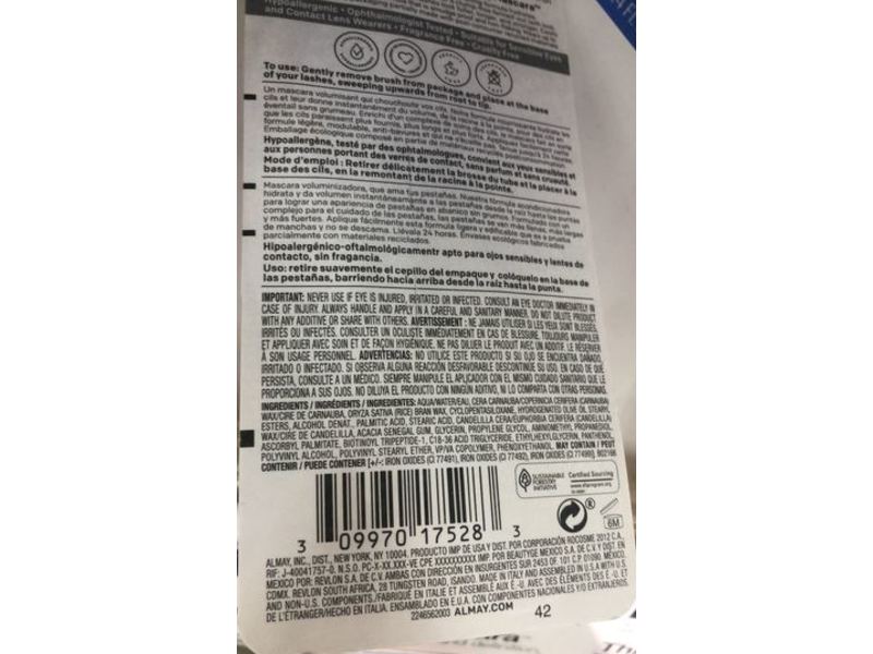 Almay Volume & Conditioning Mascara, 30 Black Brown, 0.27 fl oz/8 mL