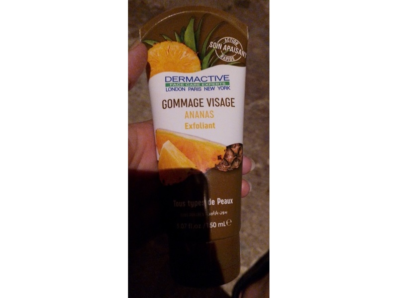 Dermactive Face Scrub, Pineapple, 150 mL