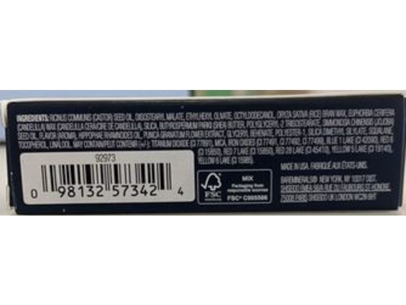 bareMinerals Mineralist Hydra-Smoothing Lipstick, Awareness, 0.12 oz/3.6 g