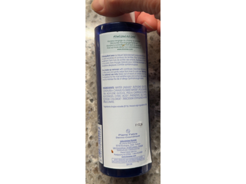 Klorane Eye Make-Up Remover, Cornflower, 6.7 fl oz/200 mL