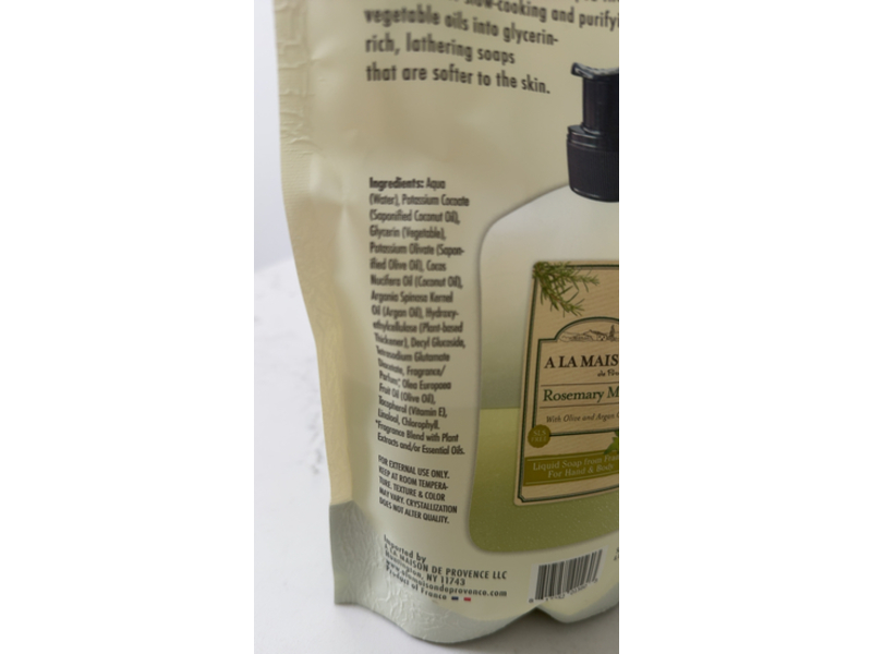 A La Maison Hand & Body Liquid Soap Refill, Rosemary Mint, 33.8 fl oz/1 L