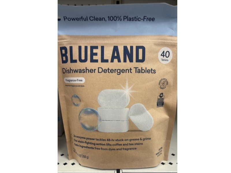 Blueland Dishwasher Detergent Tablets, 9.5 oz/268 g, 40 Count