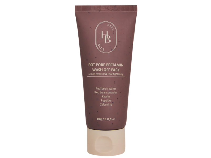 Heveblue Pot Pore Peptamin Wash Off Pack, 3.52 oz/100 g