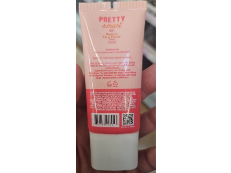 Pretty Smart Face Primer, 001 Radiant, 1.08 fl oz/32 mL