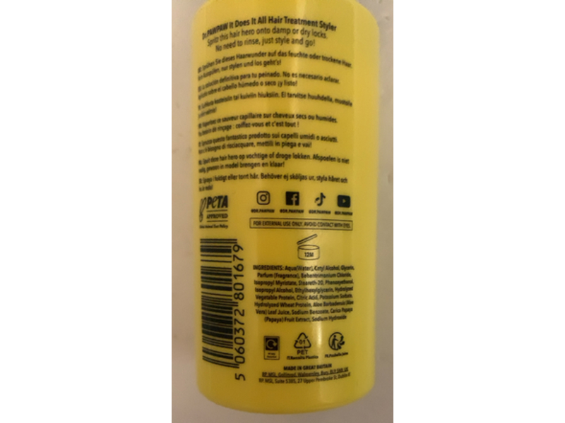 Dr. Pawpaw 7 In 1 Hair Treatment Styler, 3.4 fl oz/100 mL