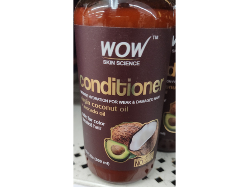 WOW Skin Science Conditioner, Virgin Coconut Oil + Avocado Oil, 10 fl oz/300 mL