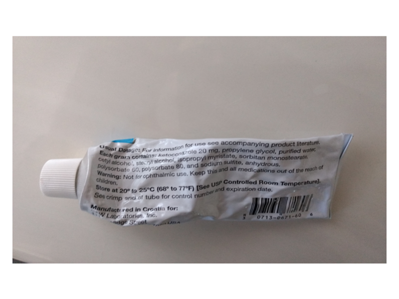 Ketaconazole Cream 2%, 60g, G&W Laboratories (RX)