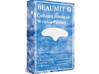 Beaumit Collagen Forehead Wrinkle Patches, 0.16 oz/4.5 g, 20 Count