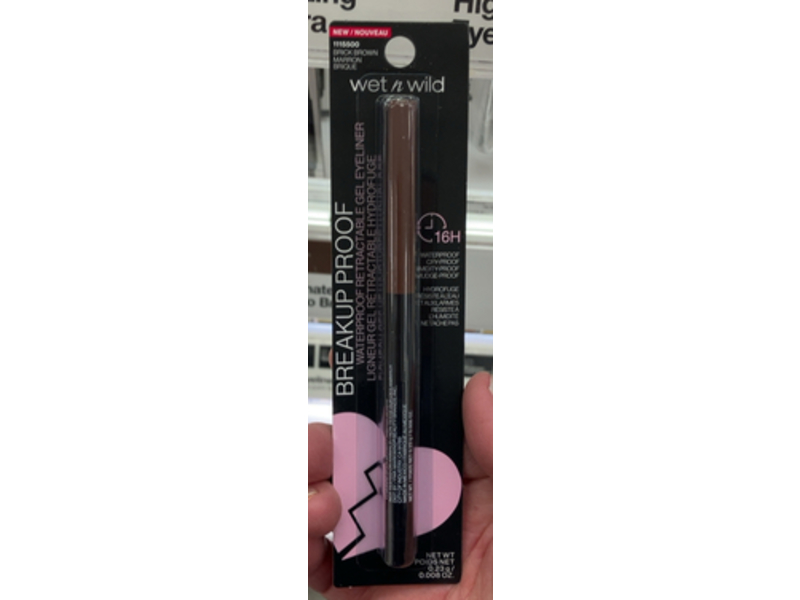 Wet n Wild Breakup Proof Gel Eyeliner, Brick Brown, 0.008 oz/0.23 g