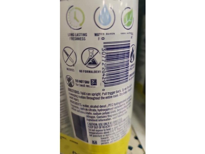 Febreze Air Mist Freshener, Heavy Duty Crisp Clean, 16.2 oz/460 g, 2 Count