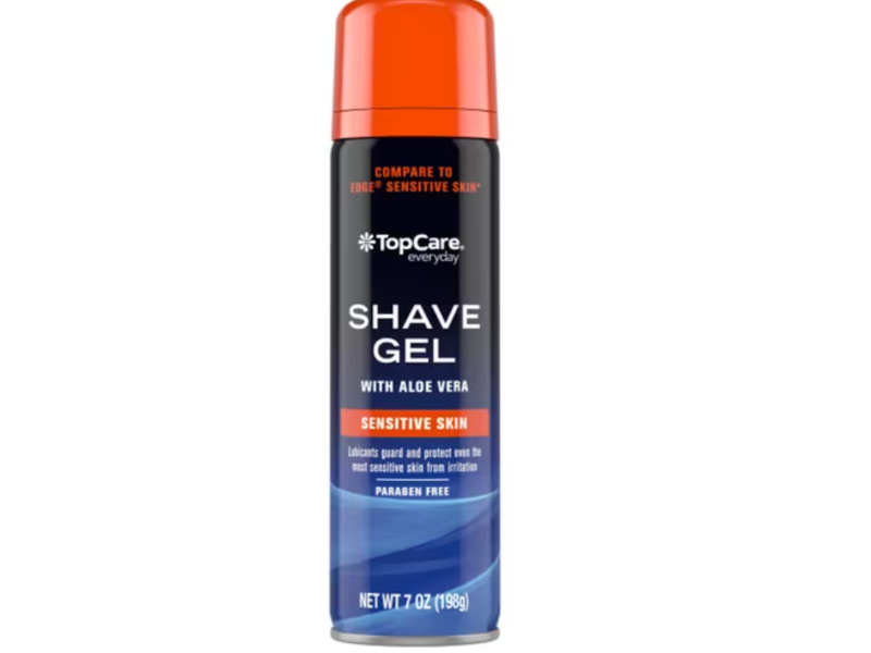 TopCare Everyday Sensitive Skin Shave Gel, Aloe Vera, 7 oz/198 g