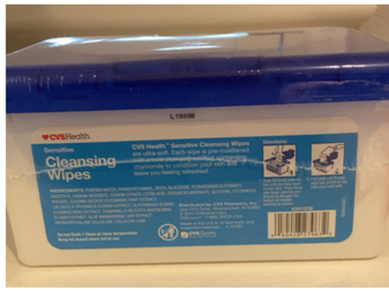 Cvs Health Sensitive Cleansing Wipes, Chamomile, 64 Count