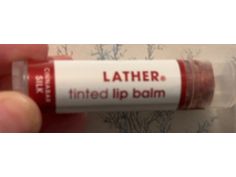 Lather Tinted Lip Balm, Cinnabar Silk, 0.15 oz/4.25 g
