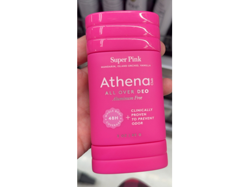 Athena Club All Over Deo, Super Pink, 3 oz/85 g