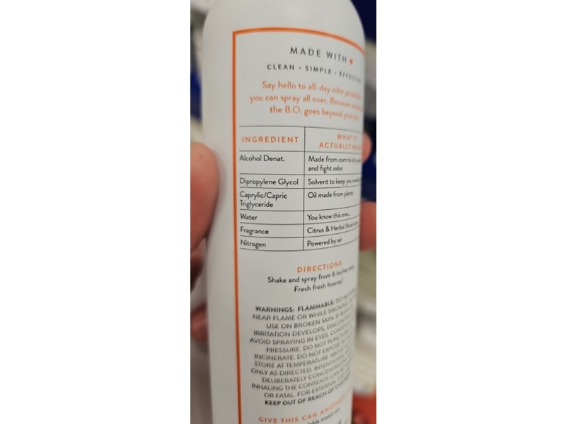 Native Deodorant & Body Spray, Citrus & Herbal Musk, 3.5 oz/99 g