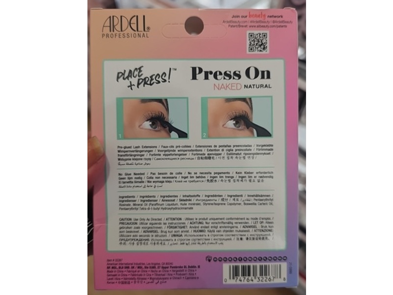 Ardell Press On Pre-Glued Underlash Extension Kit, Naked, 1 Pack
