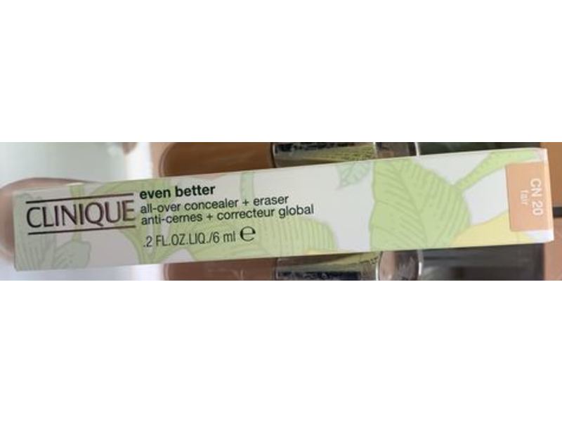 Clinique Even Better All-Over Concealer + Eraser, CN 20 Fair, 0.2 fl oz/6 ml