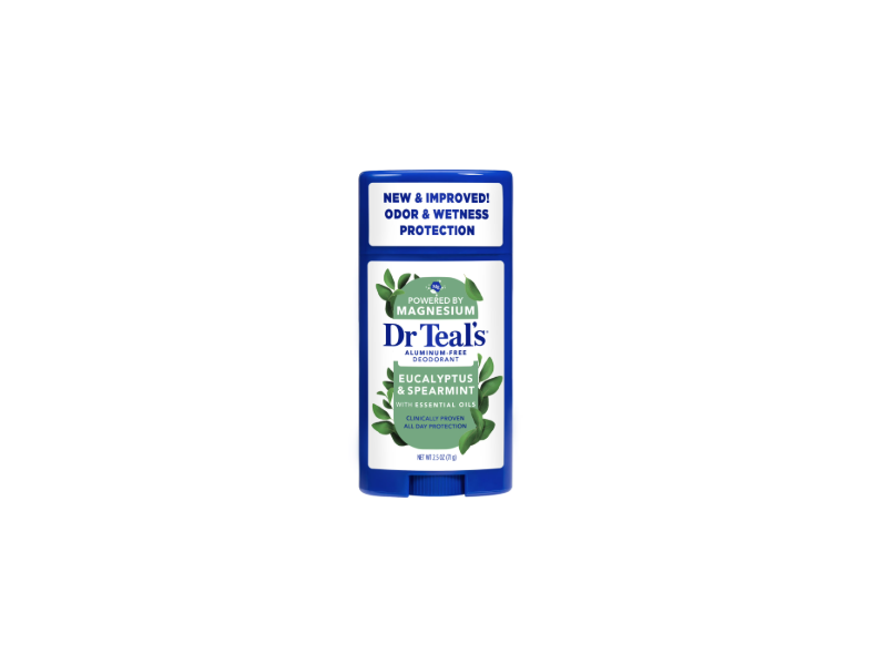 Dr Teal's Deodorant, Eucalyptus & Spearmint, 2.5 oz/1 g
