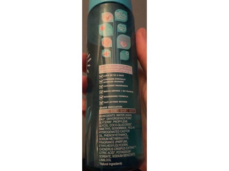 Sunkissed Self Tan Clear Mousse, 6.76 fl oz/200 mL
