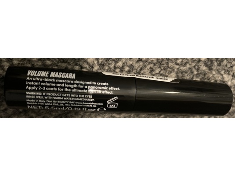 Beauty Bay High-Key Volume Mascara, Ultra Black, 0.19 fl oz/5.5 mL