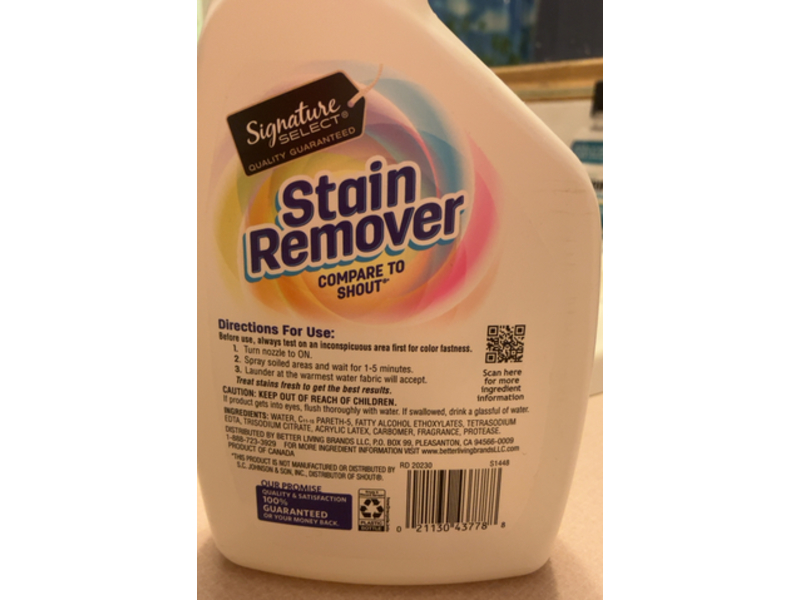 Signature Select Stain Remover, 22 fl oz/650 mL